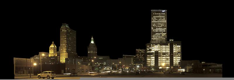 Tulsa from Parking Lot across from McNellie's Irish Pub City from Parkiing Lot Across from McKenies Pub